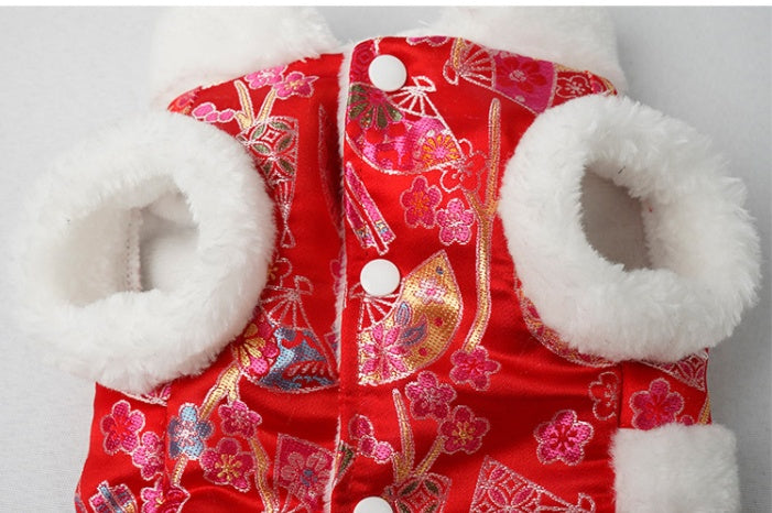 New Year Pet Cotton Clothes Thicken And Keep Warm