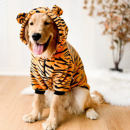 寵物狗黃金獵犬服裝老虎寵物服裝
