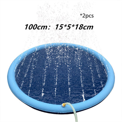 Dog Play Mat - Summer Outdoor Pool Backyard Fountain
