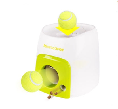 3-in-1  Smart Pet Feeder Tennis Ball Missing Device Throwing Reward Machine