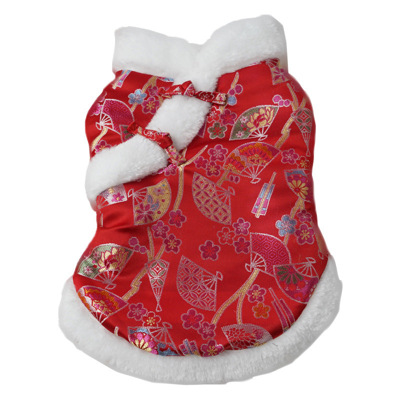 New Year Pet Cotton Clothes Thicken And Keep Warm