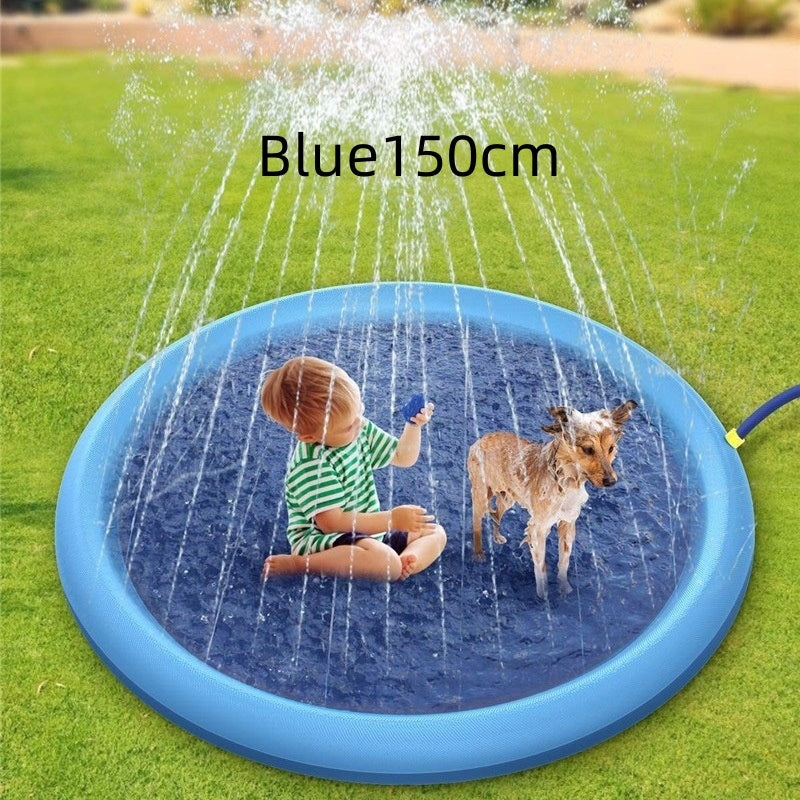 Dog Play Mat - Summer Outdoor Pool Backyard Fountain