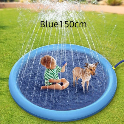 Dog Play Mat - Summer Outdoor Pool Backyard Fountain