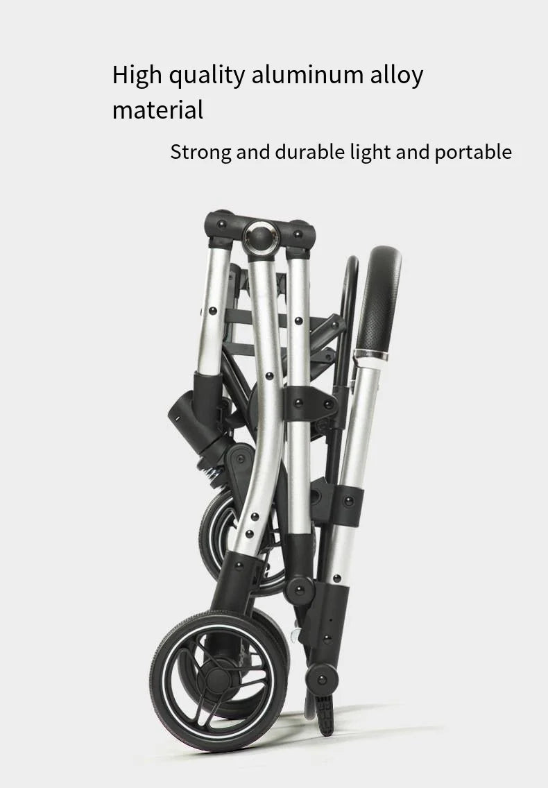 2025 New Dog Stroller with Double Layered Upper and Lower Compartments, Large Space for Pets, Multiple Cats, Dogs, and Dogs Cart