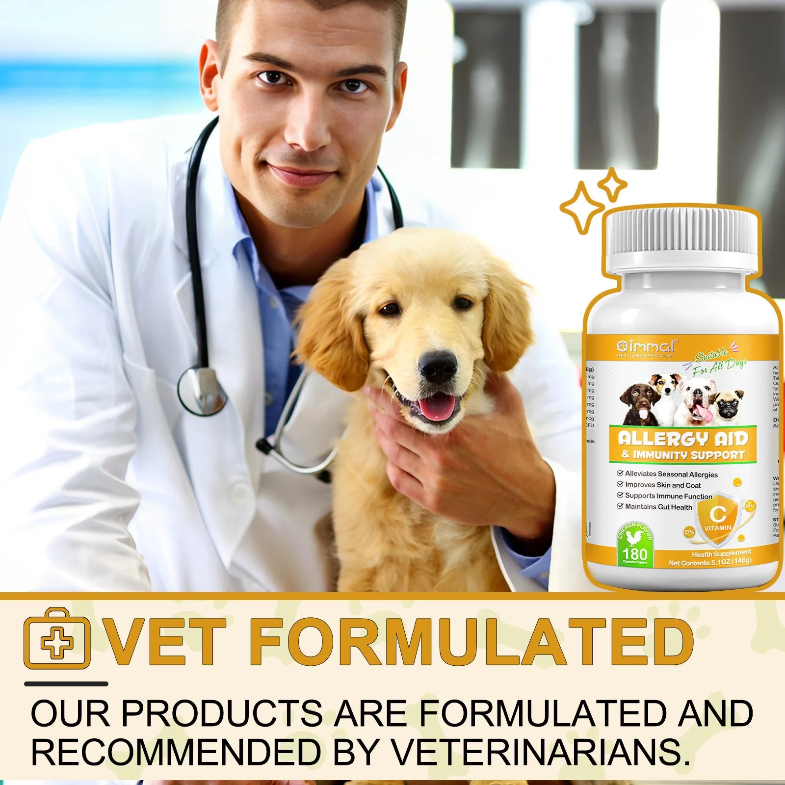 Comprehensive Canine Allergy Aid & Immunity Support for Dog