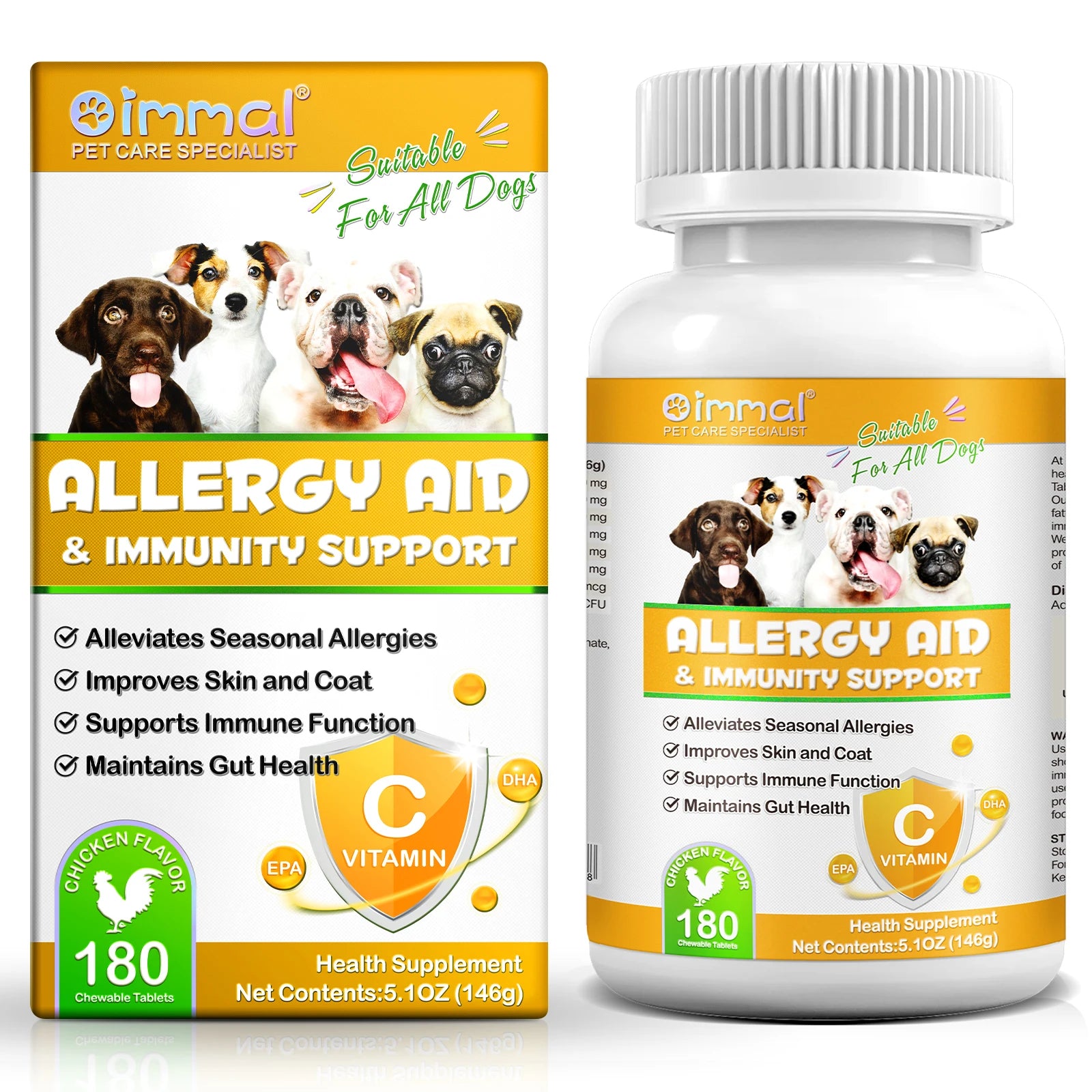 Comprehensive Canine Allergy Aid & Immunity Support for Dog