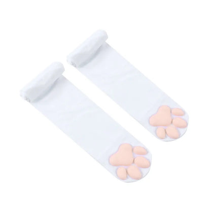 哥德蘿莉塔大腿襪女原宿絲襪女內衣3D貓爪長襪性感壓力襪秋季