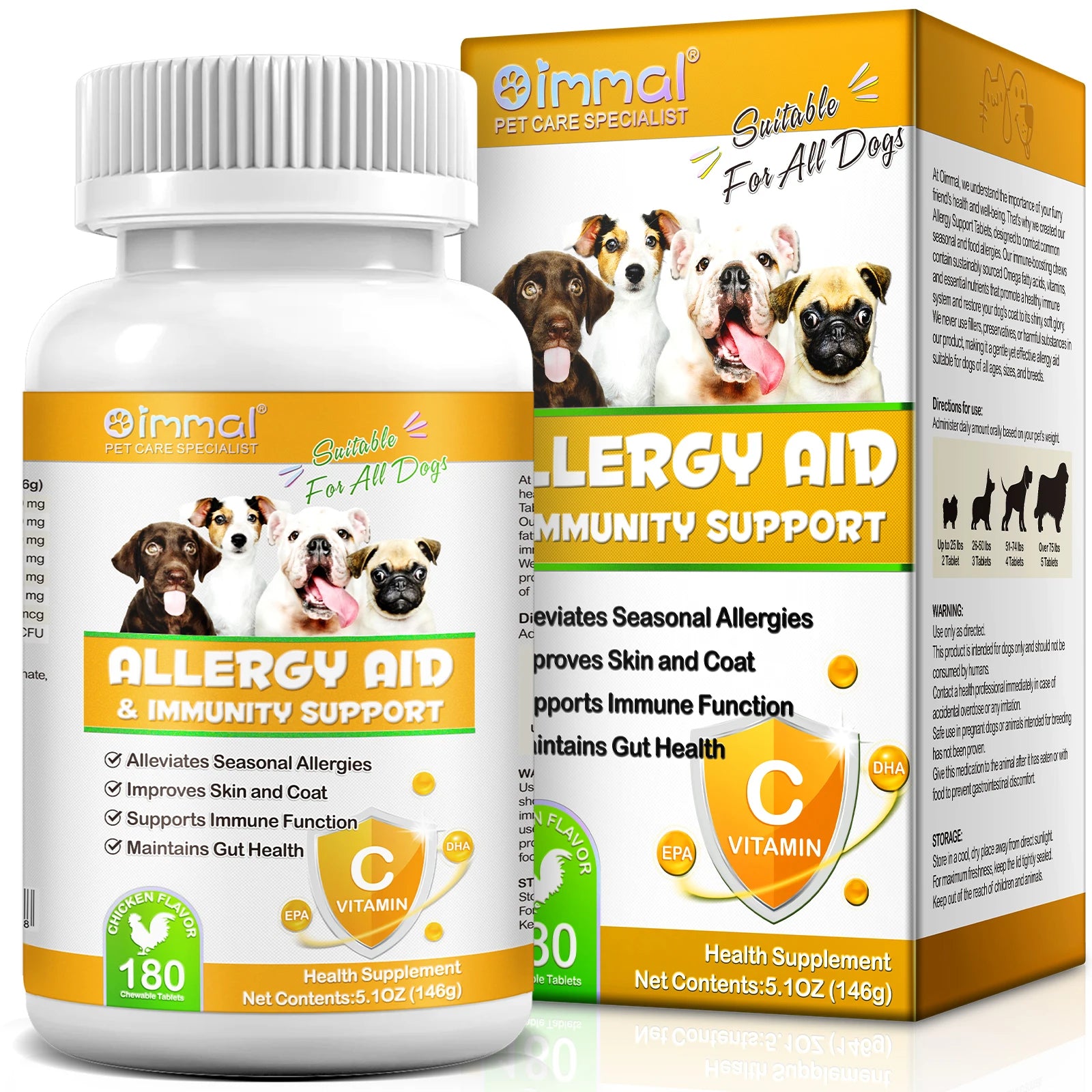 Comprehensive Canine Allergy Aid & Immunity Support for Dog