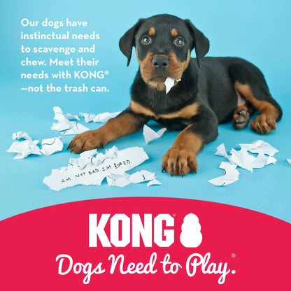 KONG Puppy - Natural Teething Rubber Chew Toy for Dogs  - Chew & Fetch Toy for Puppies - for Small Puppies - Blue
