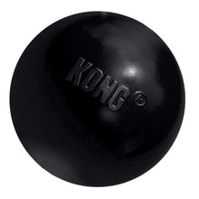 KONG Extreme Ball with Hole - Fetch Toy - Durable Dog Toy  - Natural Extreme Rubber Ball - Black - for Large/Medium Dogs