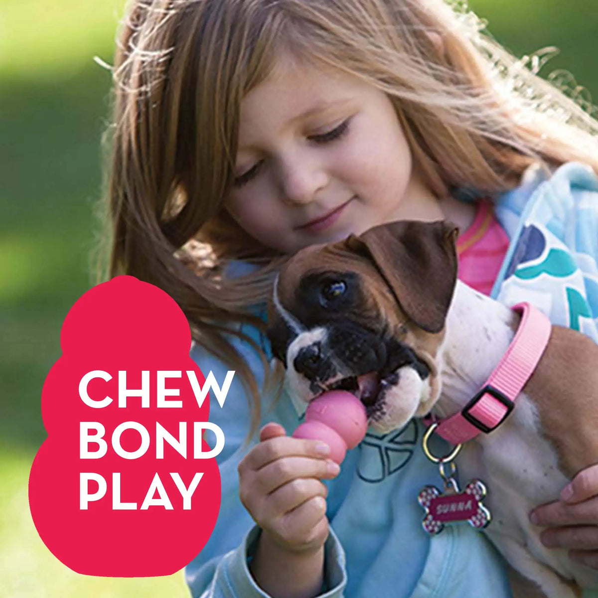 KONG Puppy - Natural Teething Rubber Chew Toy for Dogs  - Chew & Fetch Toy for Puppies - for Small Puppies - Blue