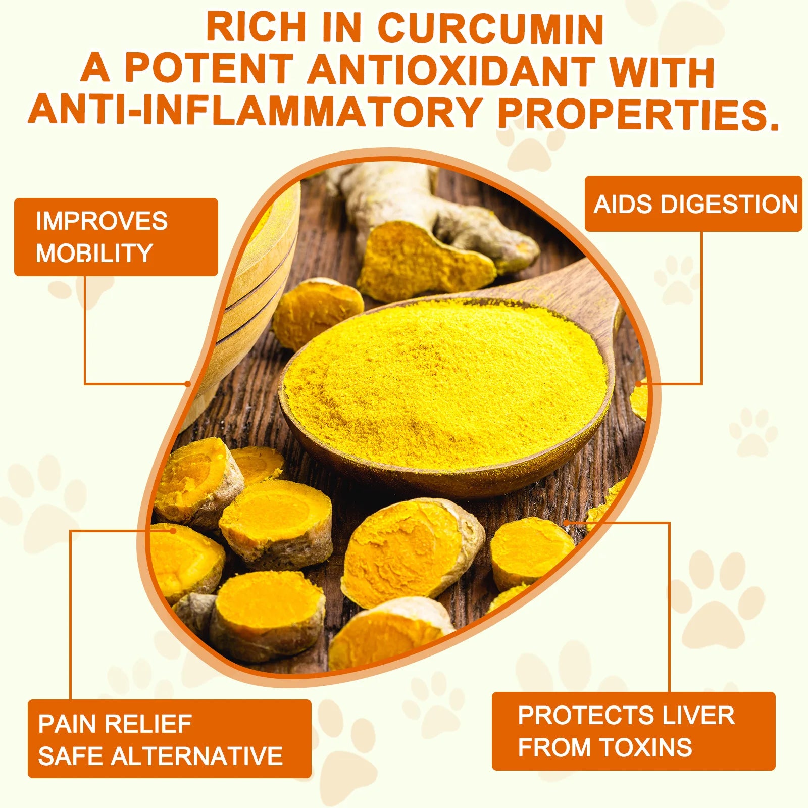 Turmeric Curcumin 180 Chewable Tablets Supplements Aid Joints and HIPS Heart Health Support Inflammation & Pain Relief for Dogs