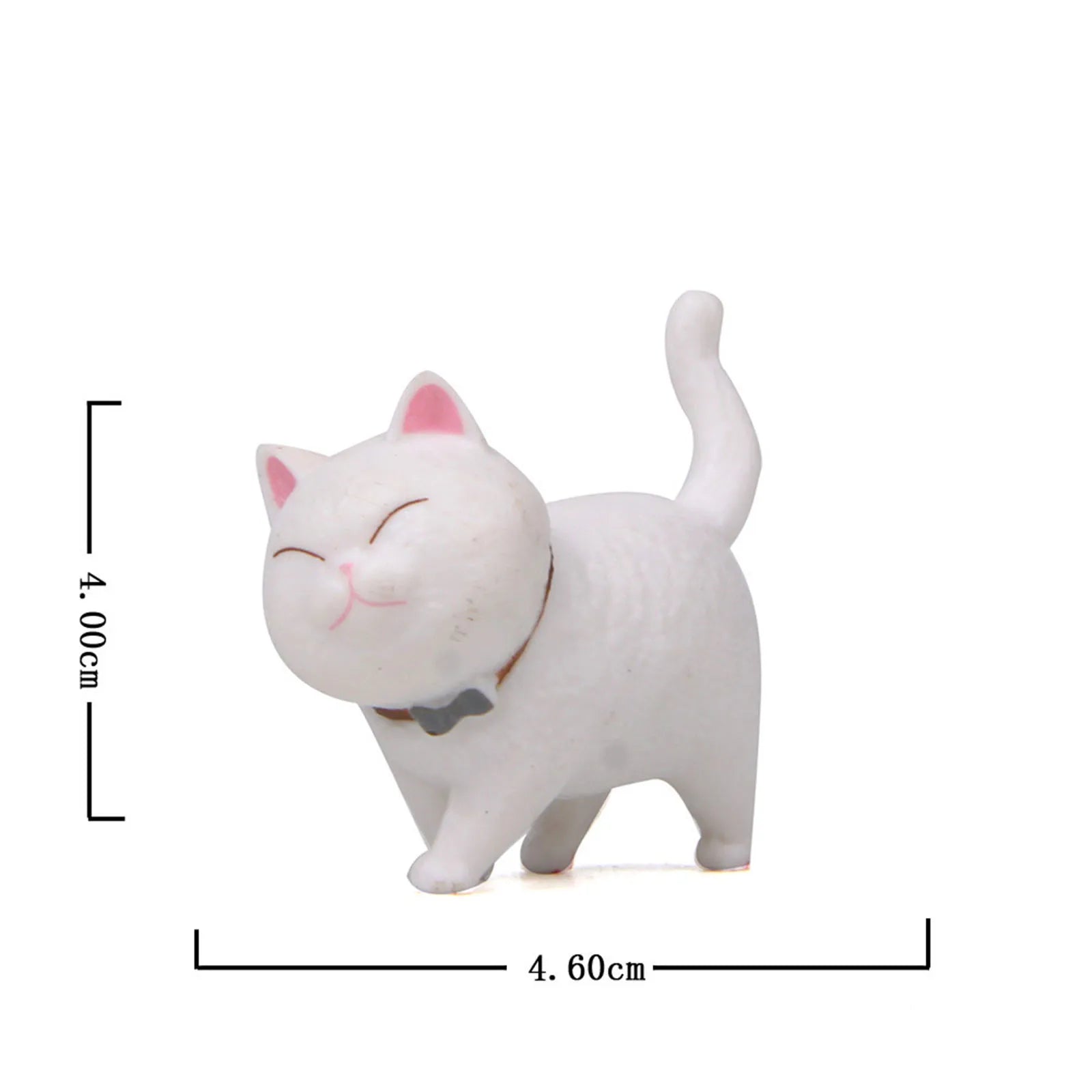 Cute Cat Ornaments Kawaii Bell Cat Animal Fairy Garden Figurines Accessories Home Decoration Desktop  Model Birthday Gift Gif