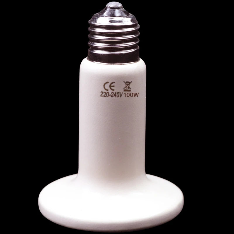 Far Infrared Pet Heating Lamp Ceramic 220V Reptile Turtle Brooder Bulb Heat Emitter Light Bulb 25W 50W 75W 100W 150W 200W