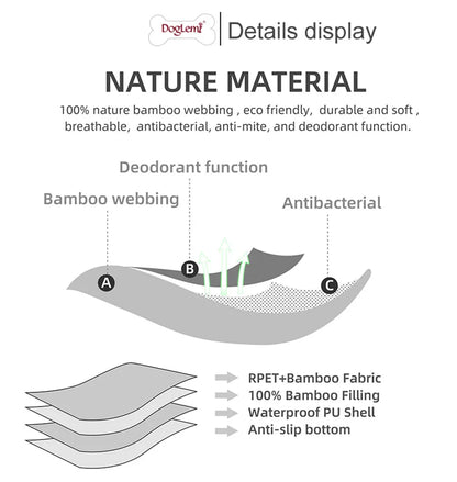 Dog Pee Pad Reusable Washable Dog Urine Mat Bamboo Fiber Sofa Waterproof Absorbent Puppy Cat Training Diaper Mat Pet Supplies
