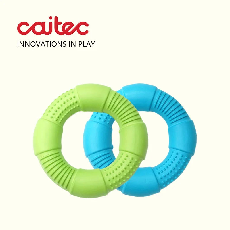 CAITEC Dog Toys Foam Ring Toy Soft Bite Ring Light Durable Floatable Bite Resistant Interactive Toy 3 Size for Choosing