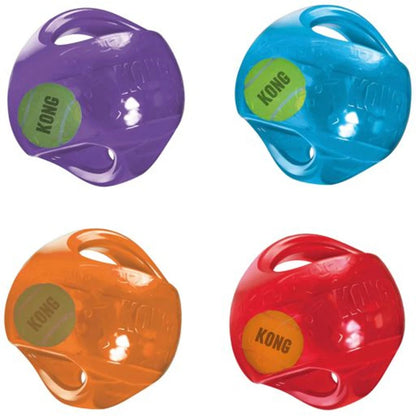 M/L Size KONG Jumbler Ball/Football Dog Toy, Color Varies