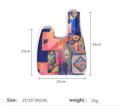 KOKOPEA Japanese Mini Portable Knot Wrist Bag Women Top Handle Bag Simple Purse Handbags Waterproof Shopping Bag Phone Key Pouch