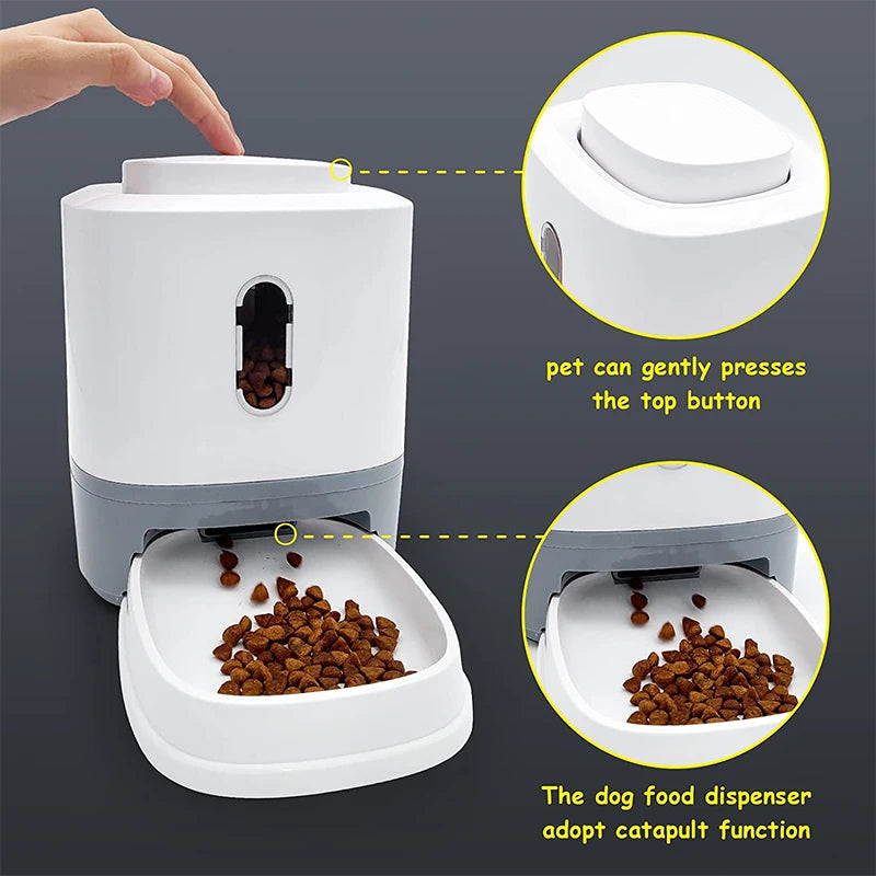 Xiaomi Automatic Dog Feeder Auto Pets Dry Food Dispenser for Small Medium Dogs Interactive Cat Automatic Feeders Toy Auto Button