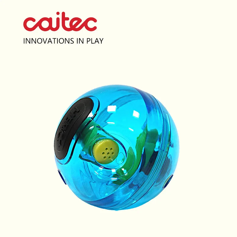 CAITEC Dog Toys Giggle Treat Dispensing Ball Make Funny Sounds Hard Ball Durable Foraging and Chewing Pet Toys Bite Resistant