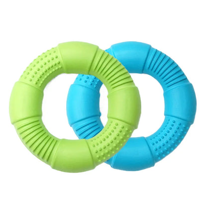 CAITEC Dog Toys Foam Ring Toy Soft Bite Ring Light Durable Floatable Bite Resistant Interactive Toy 3 Size for Choosing