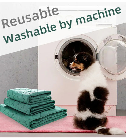 Dog Pee Pad Reusable Washable Dog Urine Mat Bamboo Fiber Sofa Waterproof Absorbent Puppy Cat Training Diaper Mat Pet Supplies