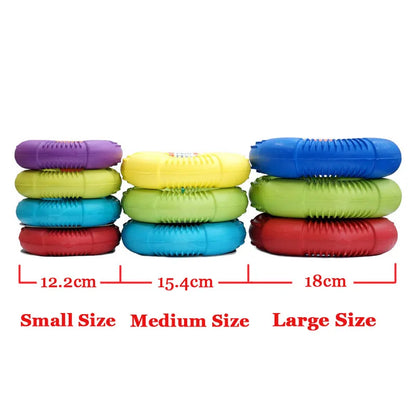 CAITEC Dog Toys Foam Ring Toy Soft Bite Ring Light Durable Floatable Bite Resistant Interactive Toy 3 Size for Choosing