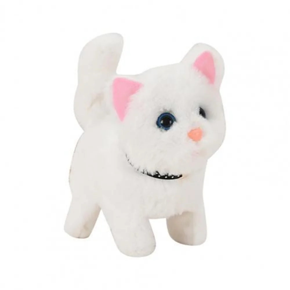 Electric Plush Kitten Toys That Can Walk Bark  Move And Simulate Delicate Plush Toys