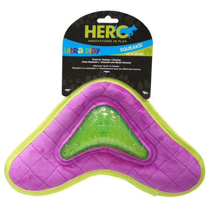 HERO Dog Toys Fabric Flying Disc Soft Squeaky Interactive Dog Toys Suitable for Small to Large Dogs