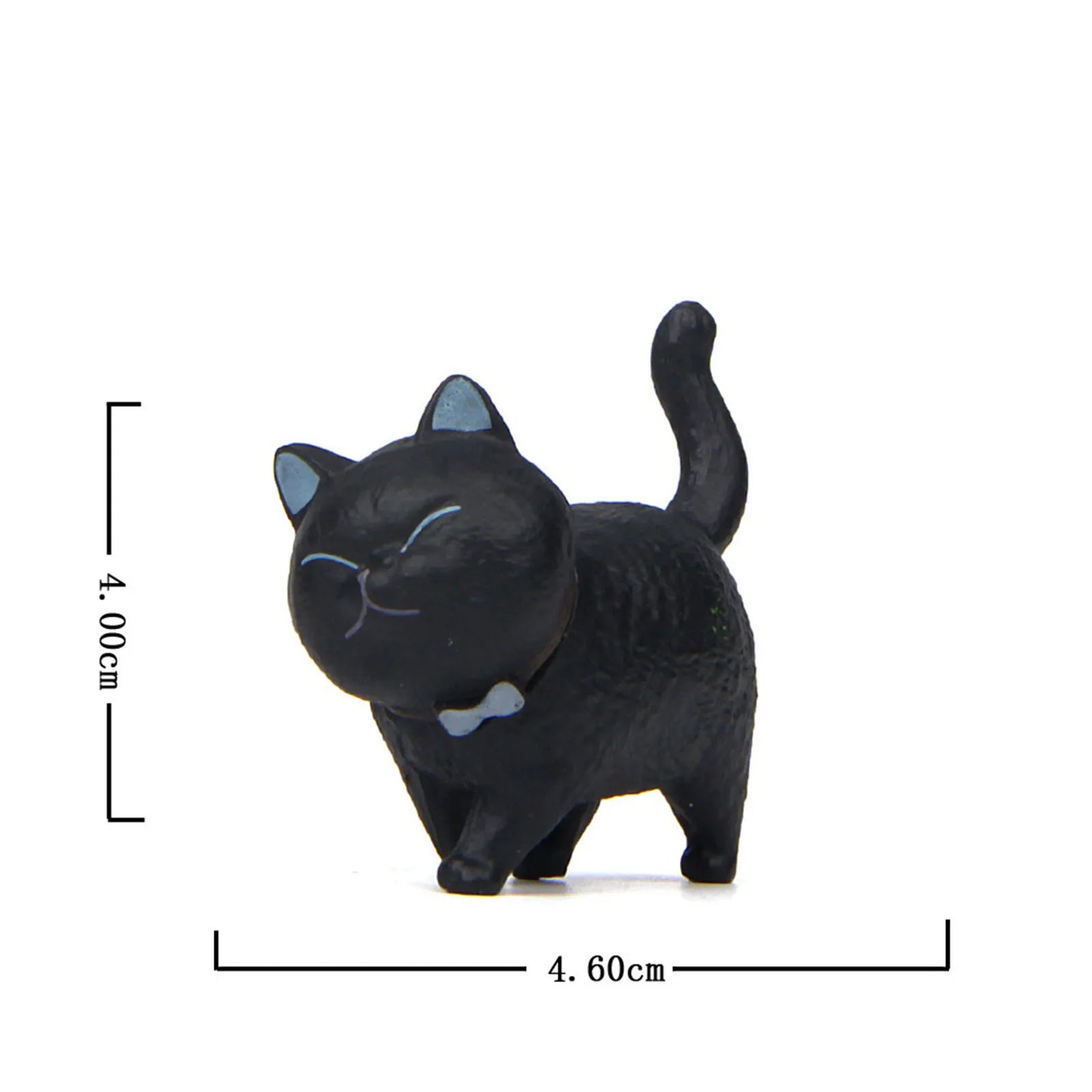 Cute Cat Ornaments Kawaii Bell Cat Animal Fairy Garden Figurines Accessories Home Decoration Desktop  Model Birthday Gift Gif