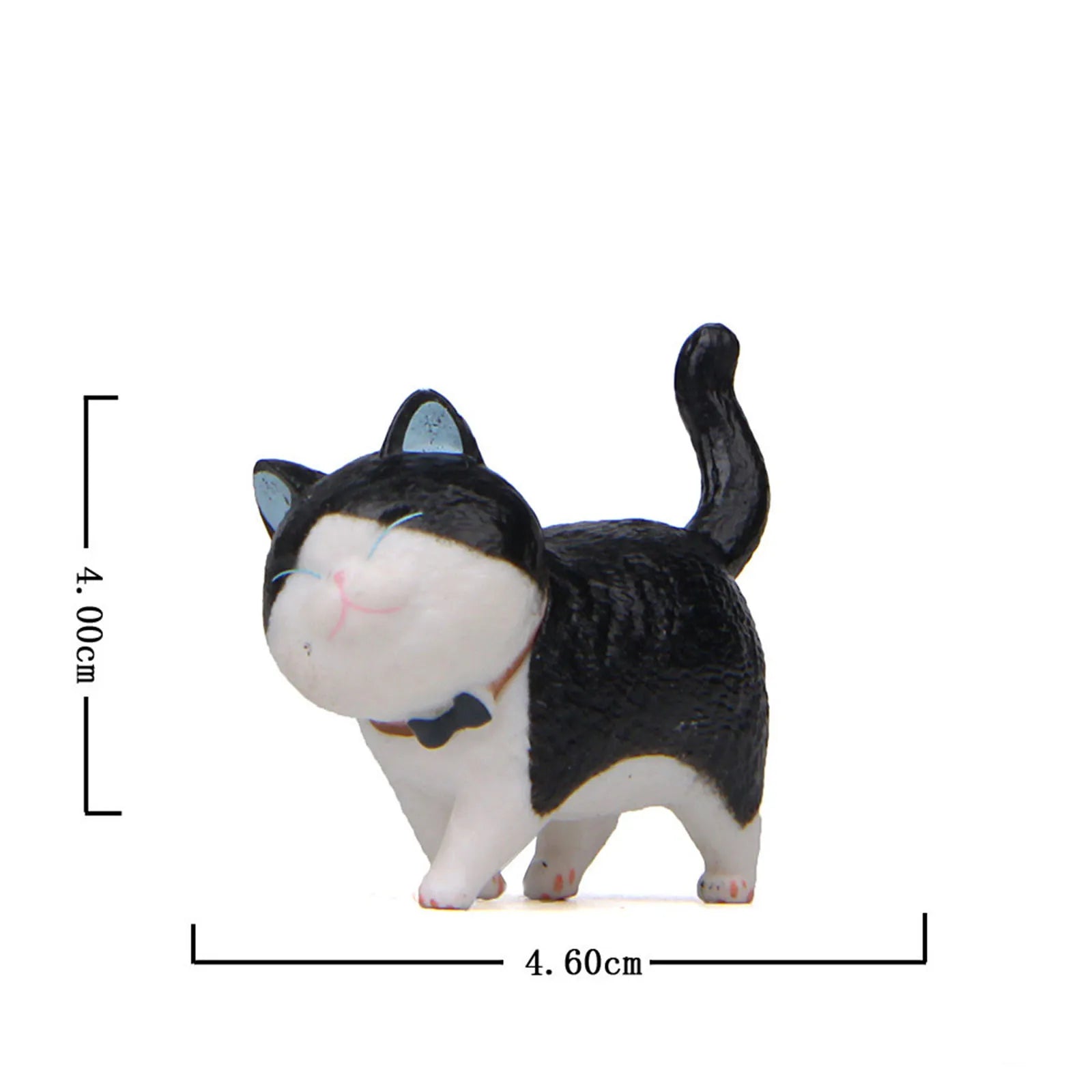 Cute Cat Ornaments Kawaii Bell Cat Animal Fairy Garden Figurines Accessories Home Decoration Desktop  Model Birthday Gift Gif