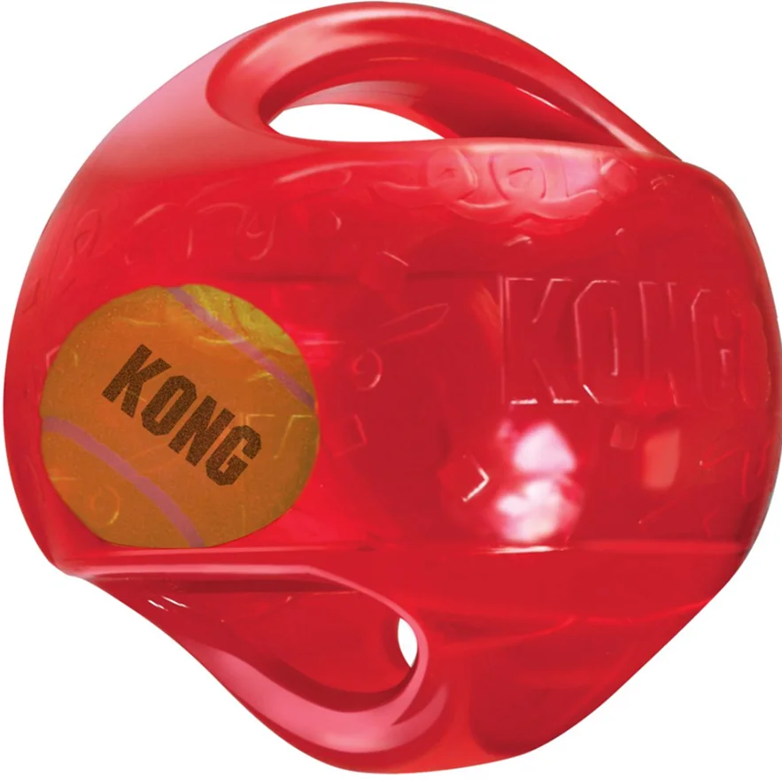 M/L Size KONG Jumbler Ball/Football Dog Toy, Color Varies