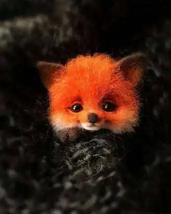 Non finished Relaxed DIY KIT Handmade Pocket Animal Pet Doll Toy Wool Needle felting Kit Dog Cat Fox Head Decor Dog Fox Rabbit