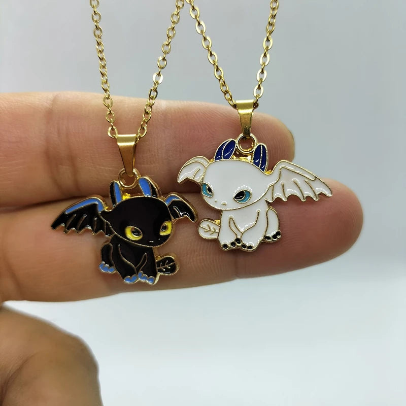 Yungqi Fashion Cartoon Cat Flower Necklace Hip Hop Couple Animal Kitten Pet Charm Pendant Friends Gift Clavicle Chocker Bijoux