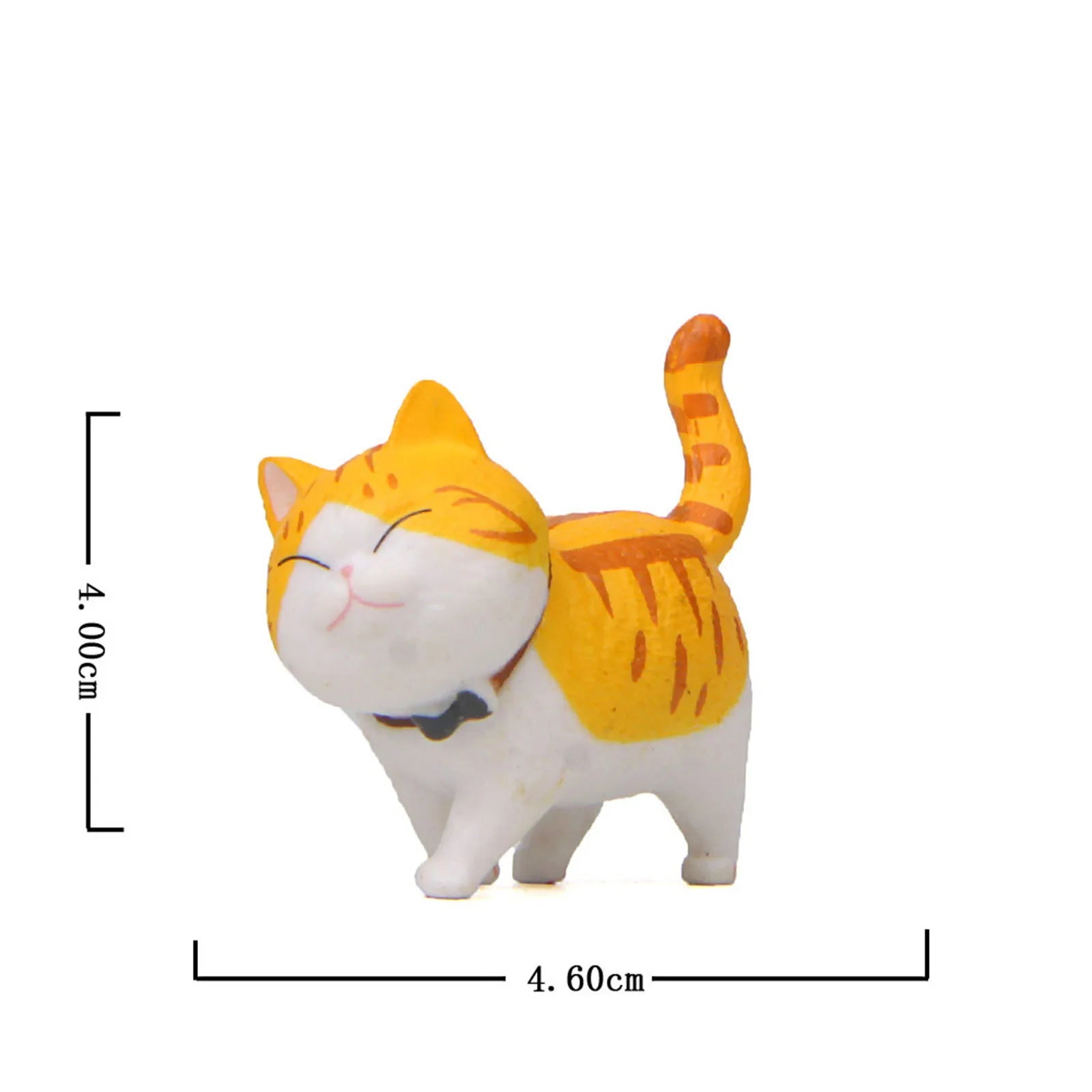 Cute Cat Ornaments Kawaii Bell Cat Animal Fairy Garden Figurines Accessories Home Decoration Desktop  Model Birthday Gift Gif