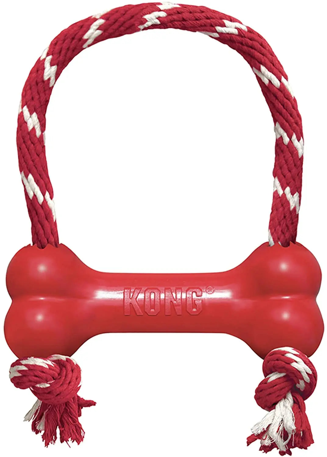 KONG KP51 Puppy Goodie Bone with Rope (XS) Red/Pink/Blue