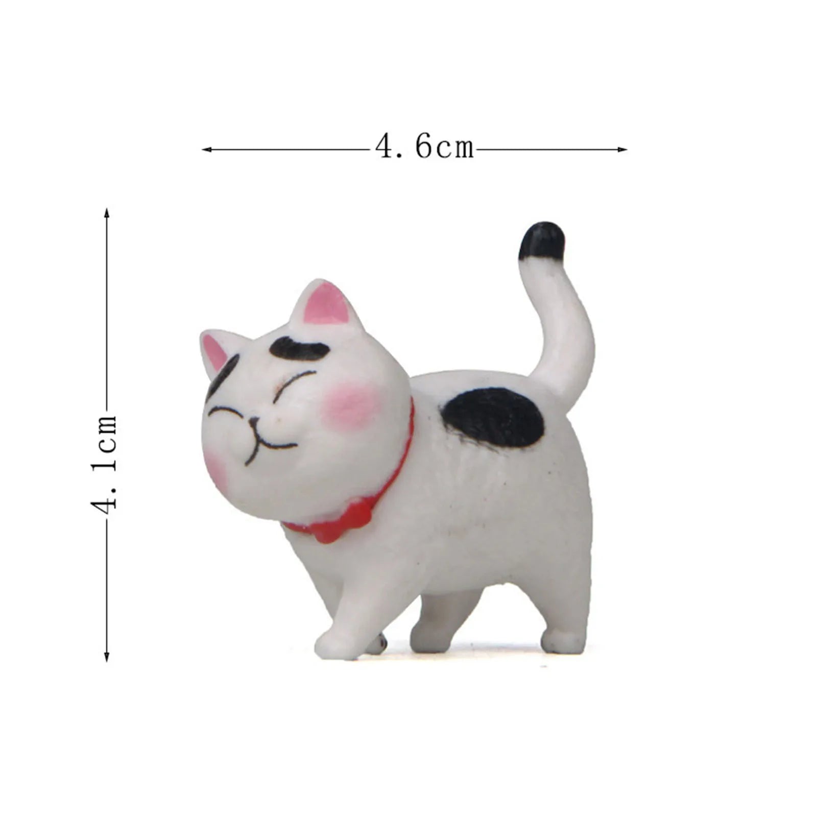 Cute Cat Ornaments Kawaii Bell Cat Animal Fairy Garden Figurines Accessories Home Decoration Desktop  Model Birthday Gift Gif