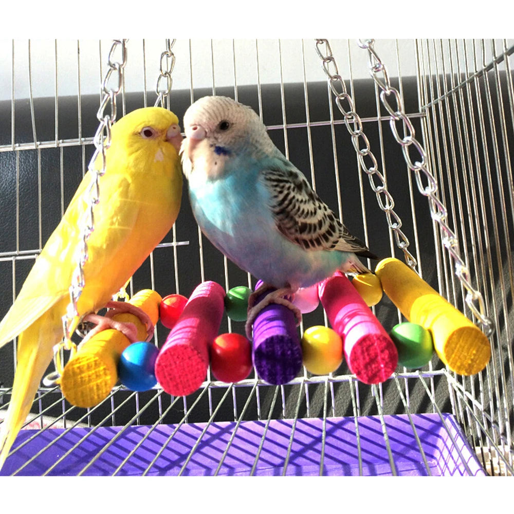 1pcs  Birds Toy Pet Bird Parrot Cockatiel Cage Bird Toys HangingToy Brinquedo Hammock Swing Toy