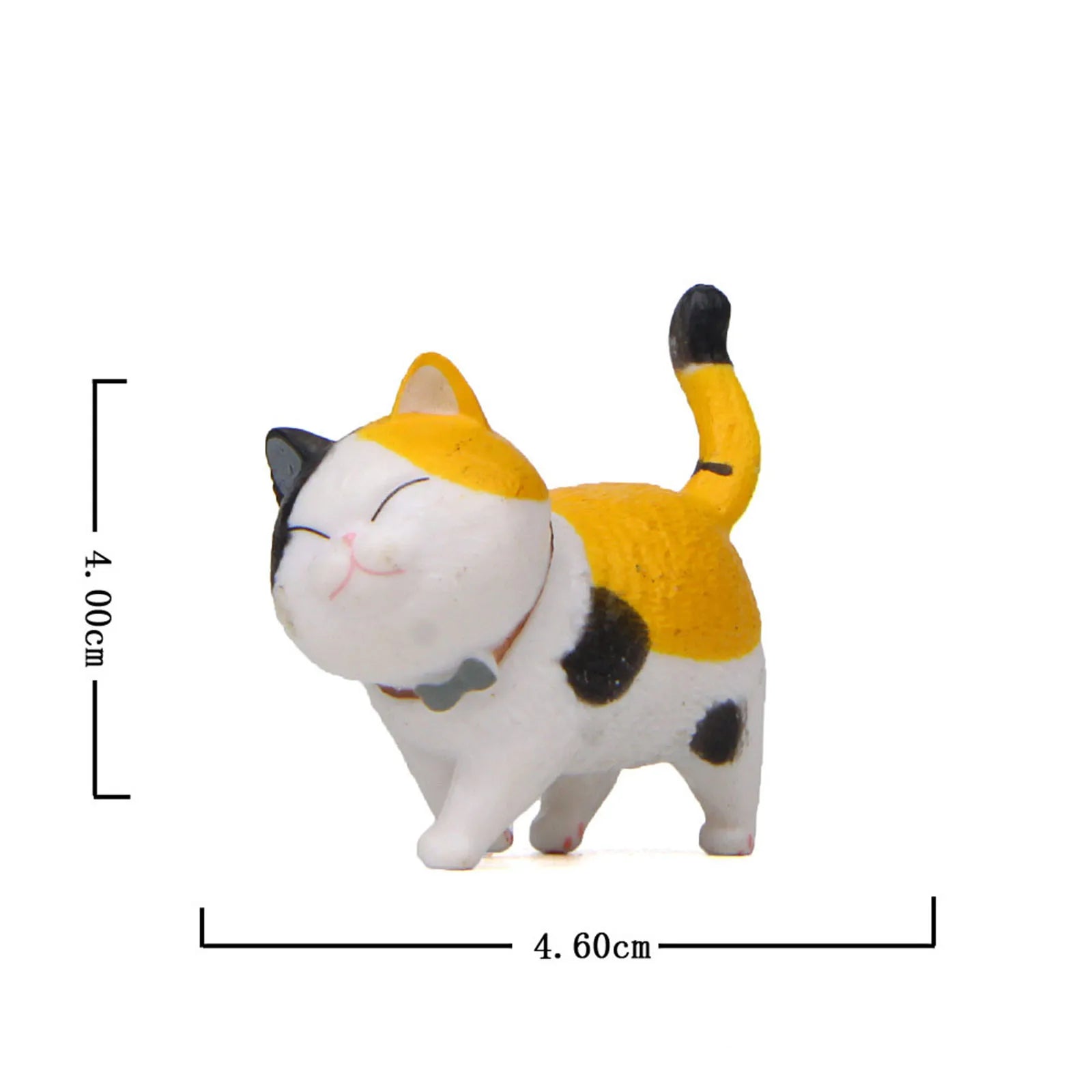 Cute Cat Ornaments Kawaii Bell Cat Animal Fairy Garden Figurines Accessories Home Decoration Desktop  Model Birthday Gift Gif