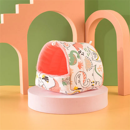 Pet Hamster Nest Plush Warm and Comfortable Winter Parrot Hammock Cave Cage Hut Tent Pet Supplies Bird Cage Parrot Accessories