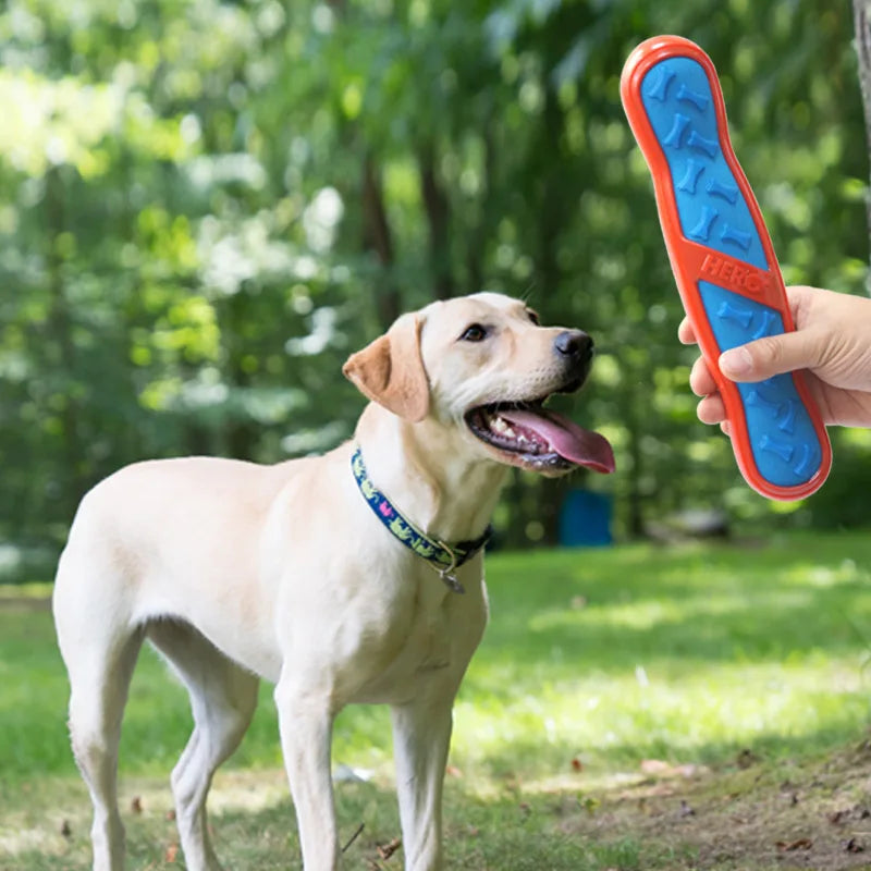 CAITEC Dog Toys Squeaking Stick and Bone Floatable Springy Suitable for Tossing and Chasing Soft