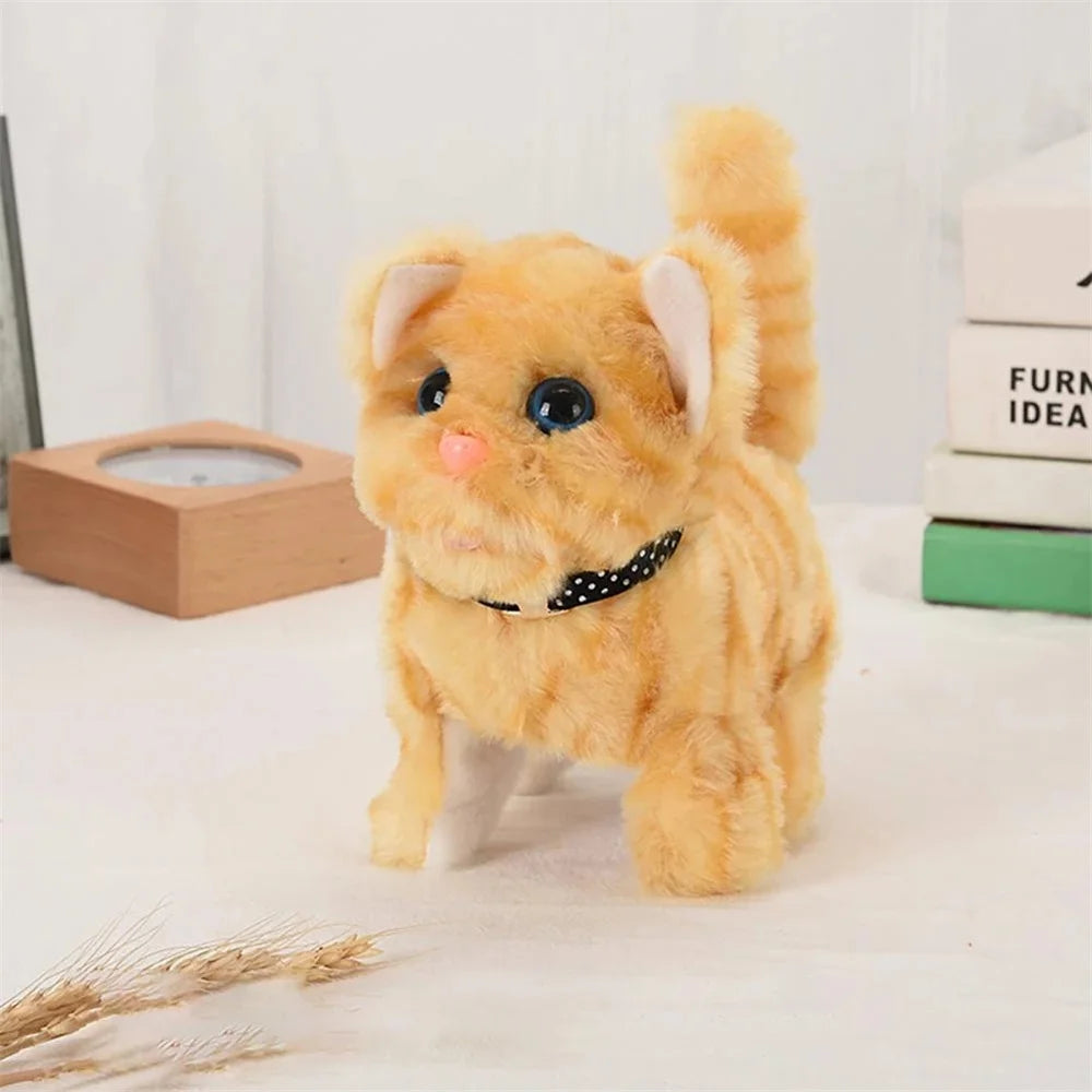 Electric Plush Kitten Toys That Can Walk Bark  Move And Simulate Delicate Plush Toys