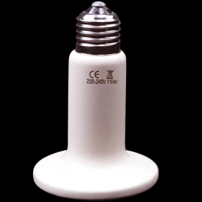 Far Infrared Pet Heating Lamp Ceramic 220V Reptile Turtle Brooder Bulb Heat Emitter Light Bulb 25W 50W 75W 100W 150W 200W