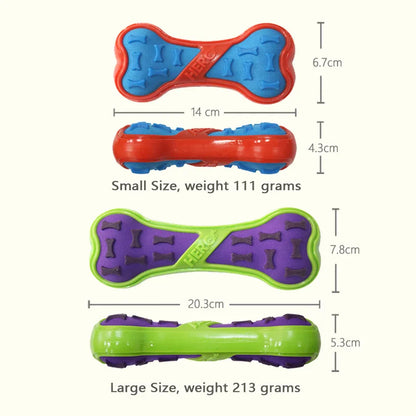 CAITEC Dog Toys Squeaking Stick and Bone Floatable Springy Suitable for Tossing and Chasing Soft