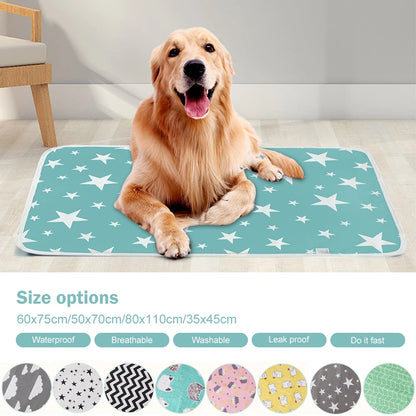 Underpad for Dogs Cooling Mats Urine Diaper Mat Waterproof Reusable Training Pad Dog Car breathable Dog Bed пеленки для собак