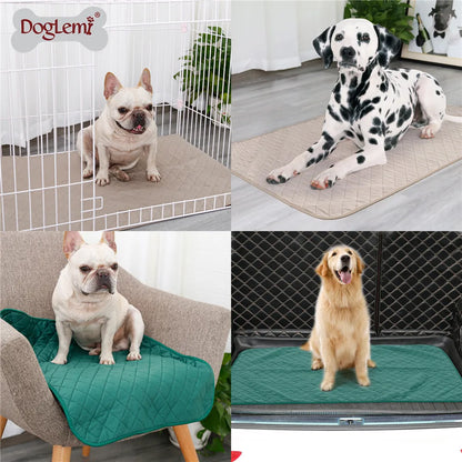 Dog Pee Pad Reusable Washable Dog Urine Mat Bamboo Fiber Sofa Waterproof Absorbent Puppy Cat Training Diaper Mat Pet Supplies