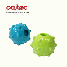 CAITEC Dog Toys Squeaking Ball Floatable Springy Squeaky Bite Resistant Double layer Soft Great for Tossing and Chasing