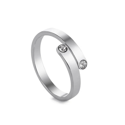 Skyrim Adjustable Ring for Women Stainless Steel Cat Snake Cross Dog Paw Lightning Angel Wing Couple Ring 2024 Trendy Jewelry