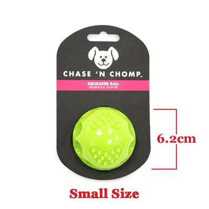 Caitec Dog Toys Squeaking Bouncing Ball Durable Floatable Springy Pet Toys Squeaky Ball Bite Resistant
