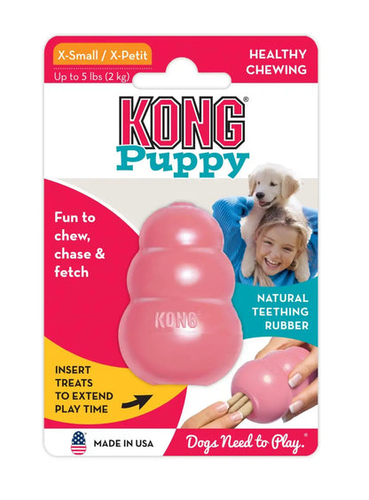 XS-Size KONG Classic Dog Chew Toy Collection Up to 5lbs(2kg)